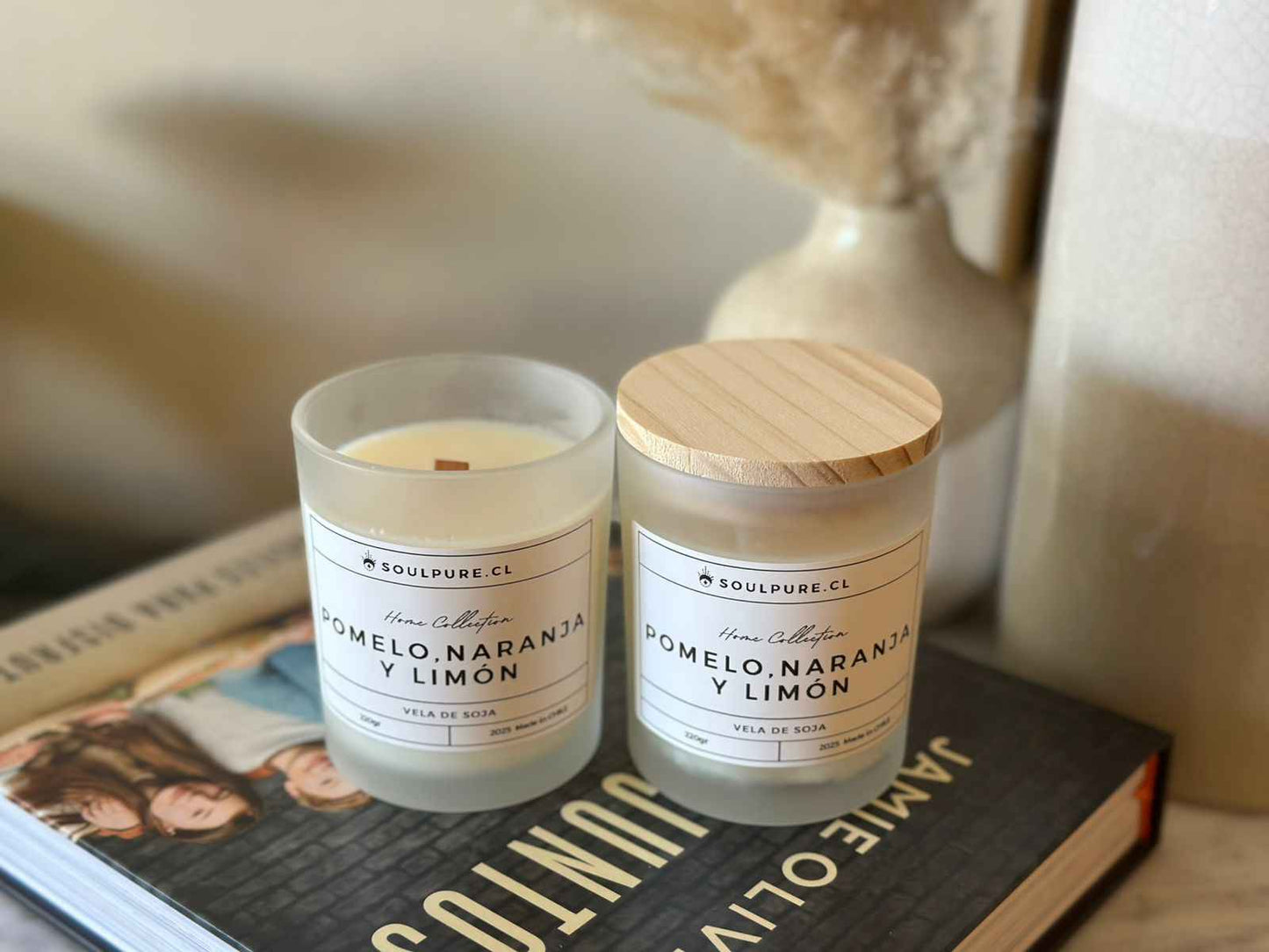 Vela De Soja Aromáticas | Aroma Pomelo Naranja y Limón