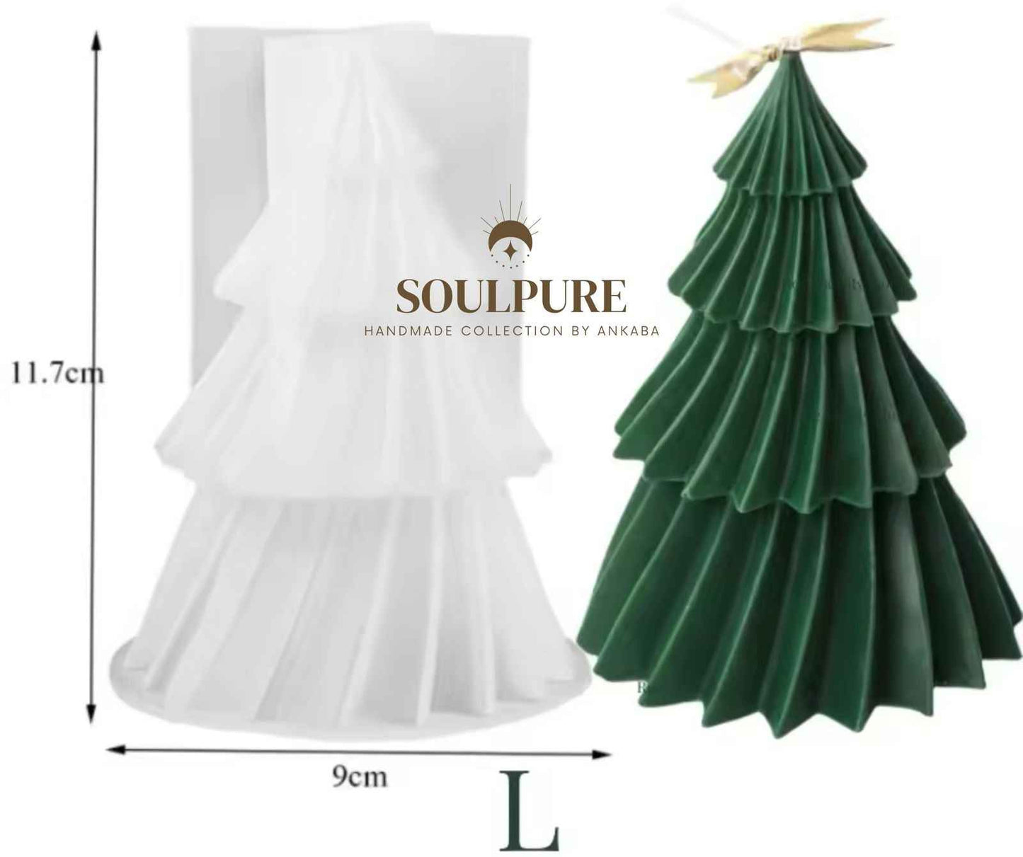 Molde Árbol De Navidad Con Relieve, DIY