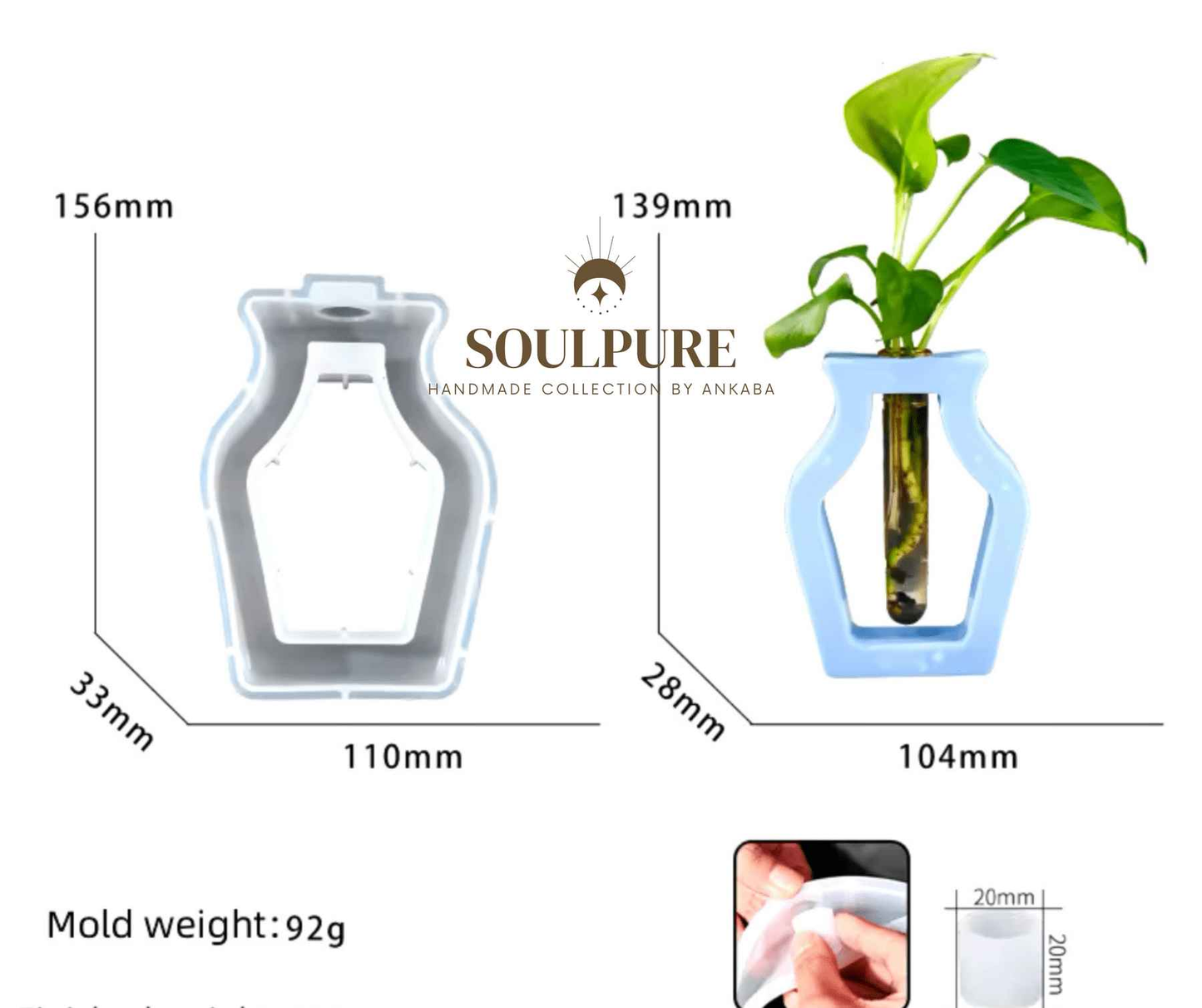 Molde Jarrón Minimalista, DIY