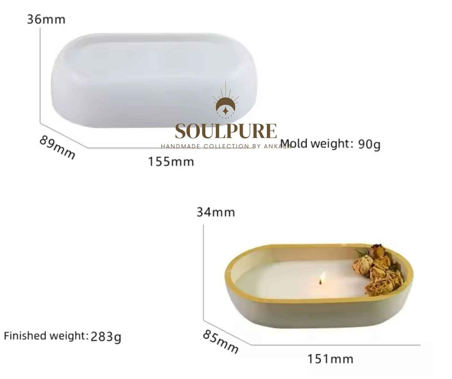 Molde Bandeja Ovalada, DIY