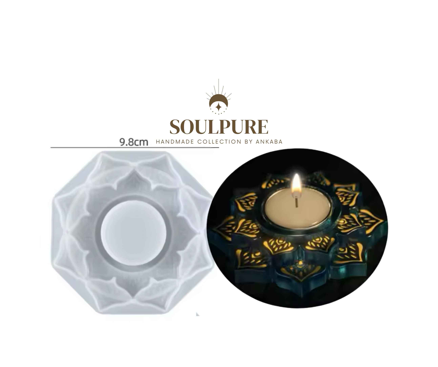 Molde De Silicona Flor De Loto, DIY