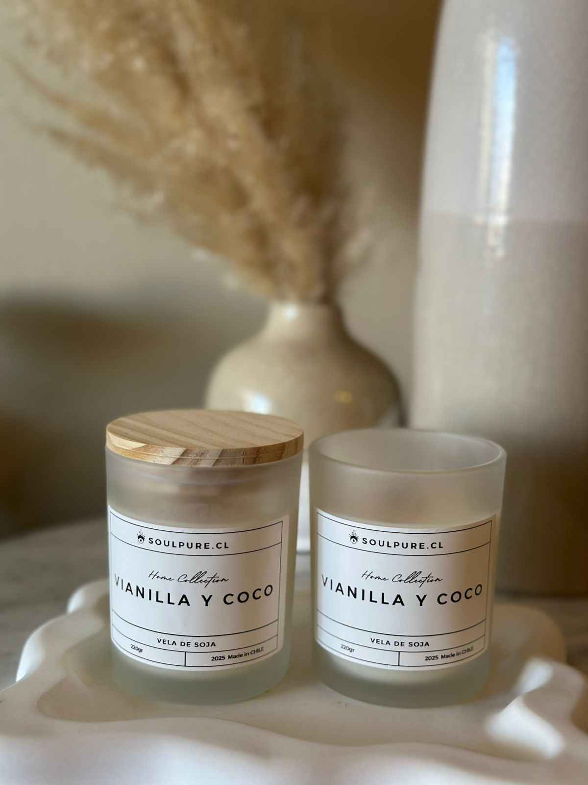 Vela De Soja Aromáticas | Aroma Vainilla Coco