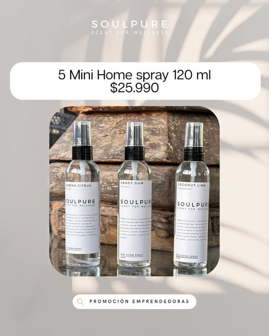 Pack x5 unidades 120 ml PET